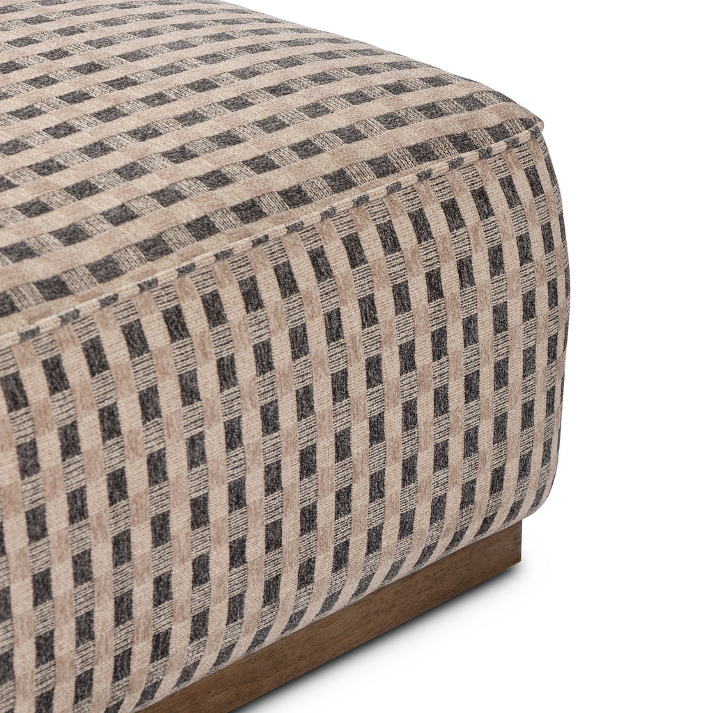 Sinclair Cocktail Ottoman in Firefinch Fawn