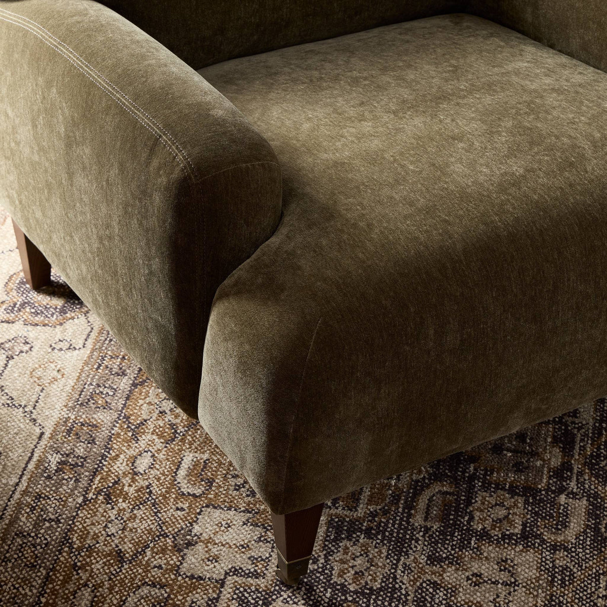 Amber Lewis x Four Hands Kent Chair Malmo Olive