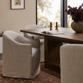 Cove Dining Chair with Casters in Laine Navy