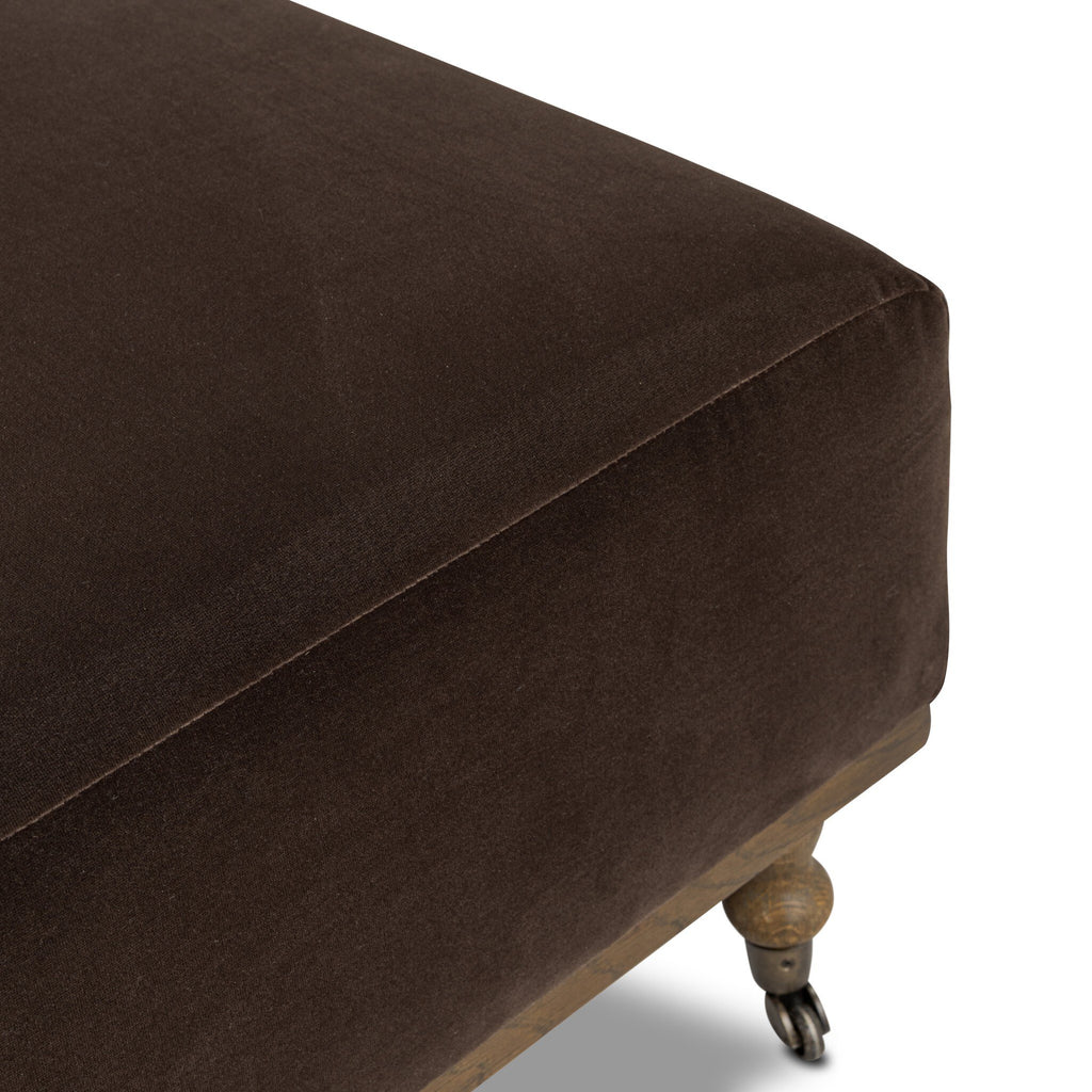 Harlin Cocktail Ottoman in Surrey Cocoa