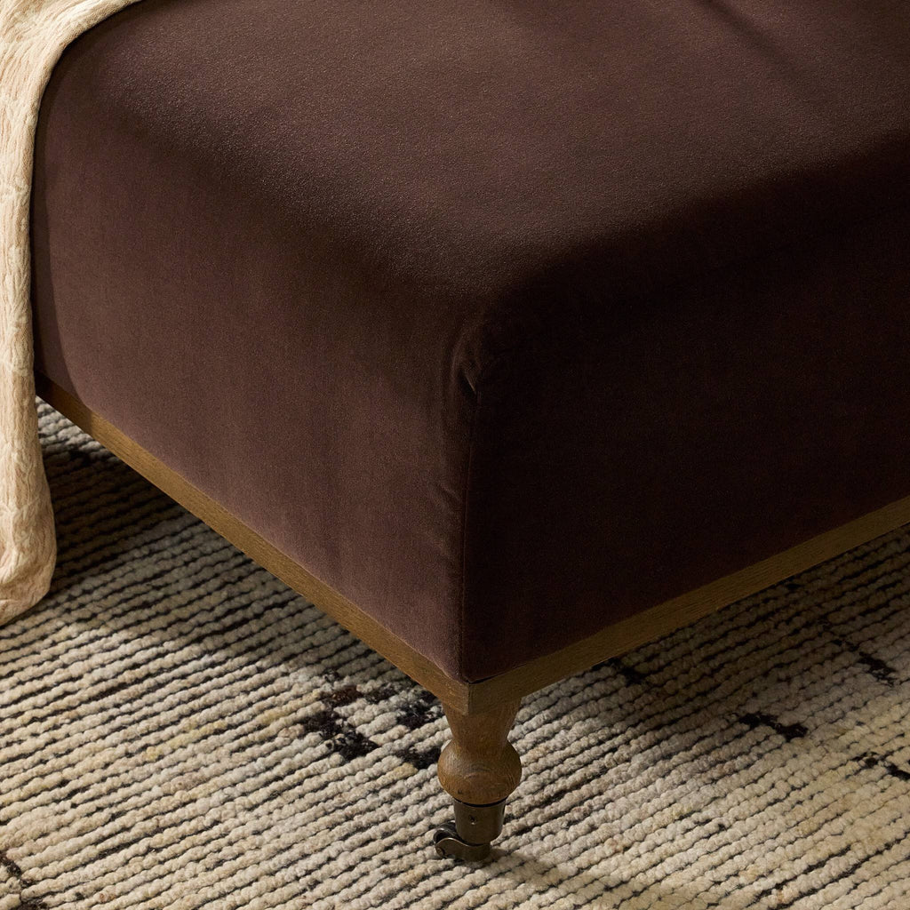 Harlin Cocktail Ottoman in Surrey Cocoa