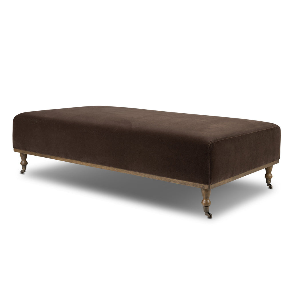 Harlin Cocktail Ottoman in Surrey Cocoa