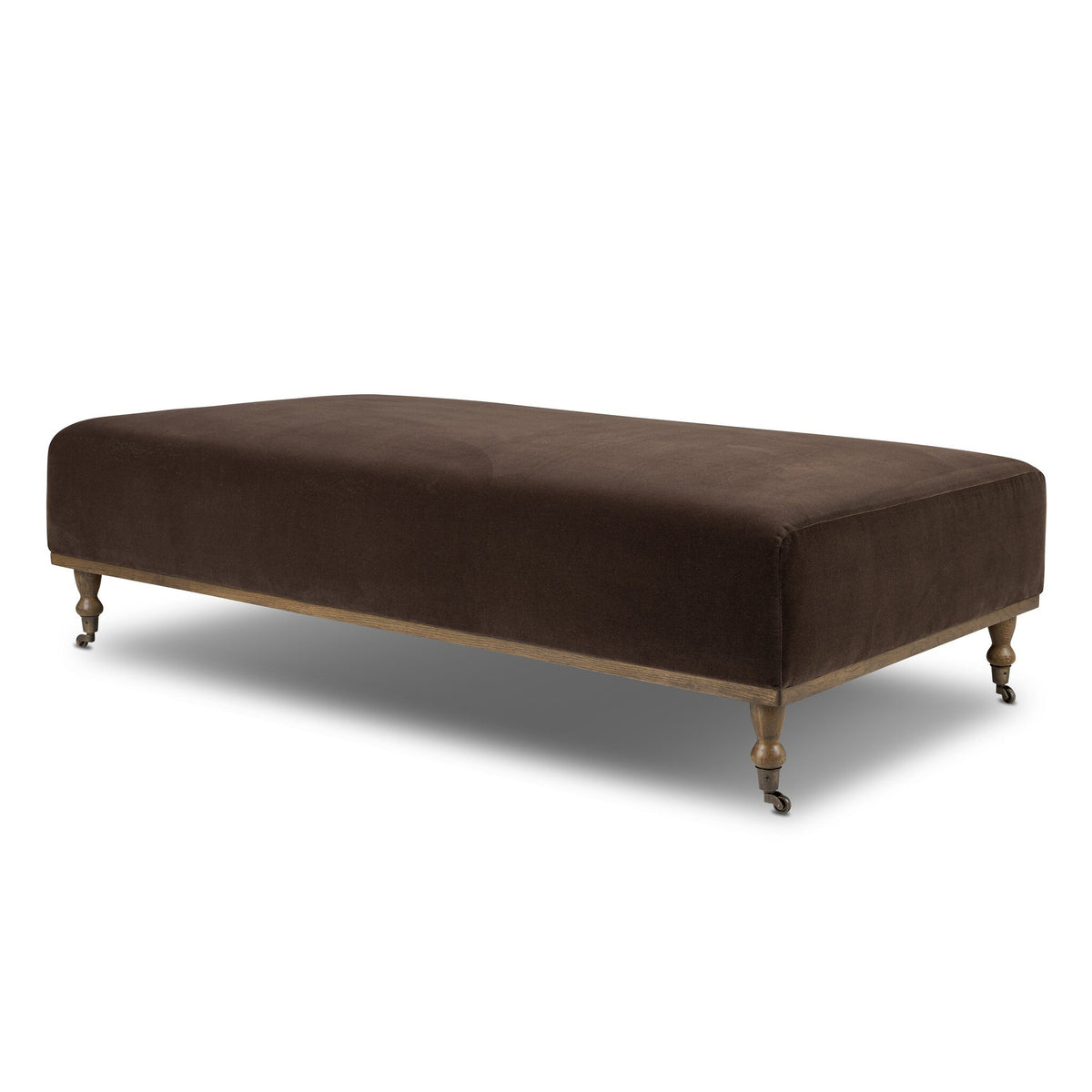 Harlin Cocktail Ottoman in Surrey Cocoa