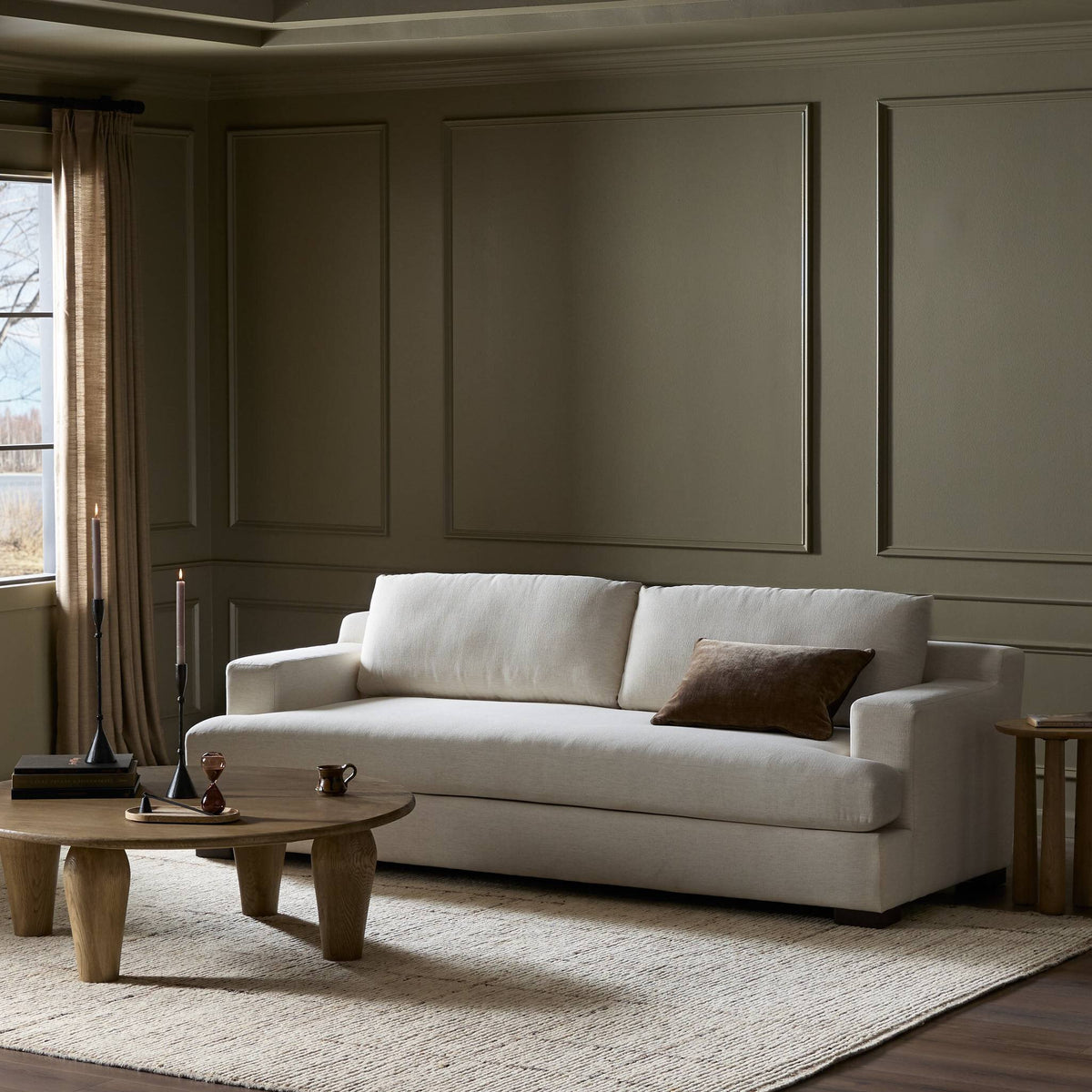Crispin Sofa in Crypton Nomad Snow
