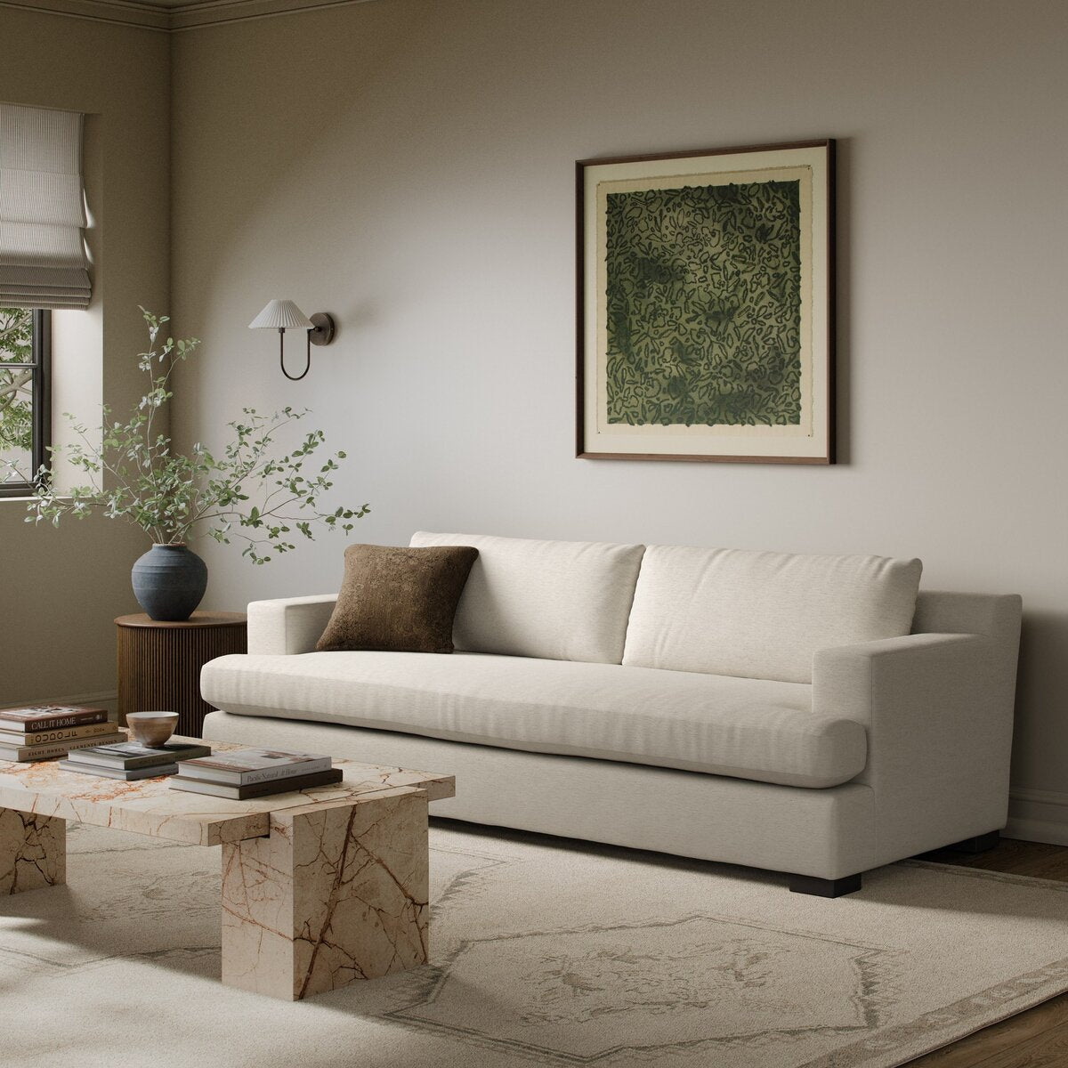 Crispin Sofa in Crypton Nomad Snow