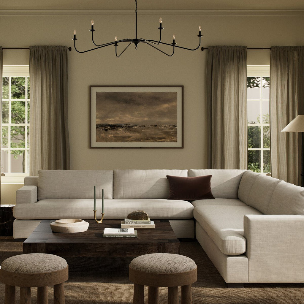 Crispin 3-Piece Sectional in Savoy Parchment