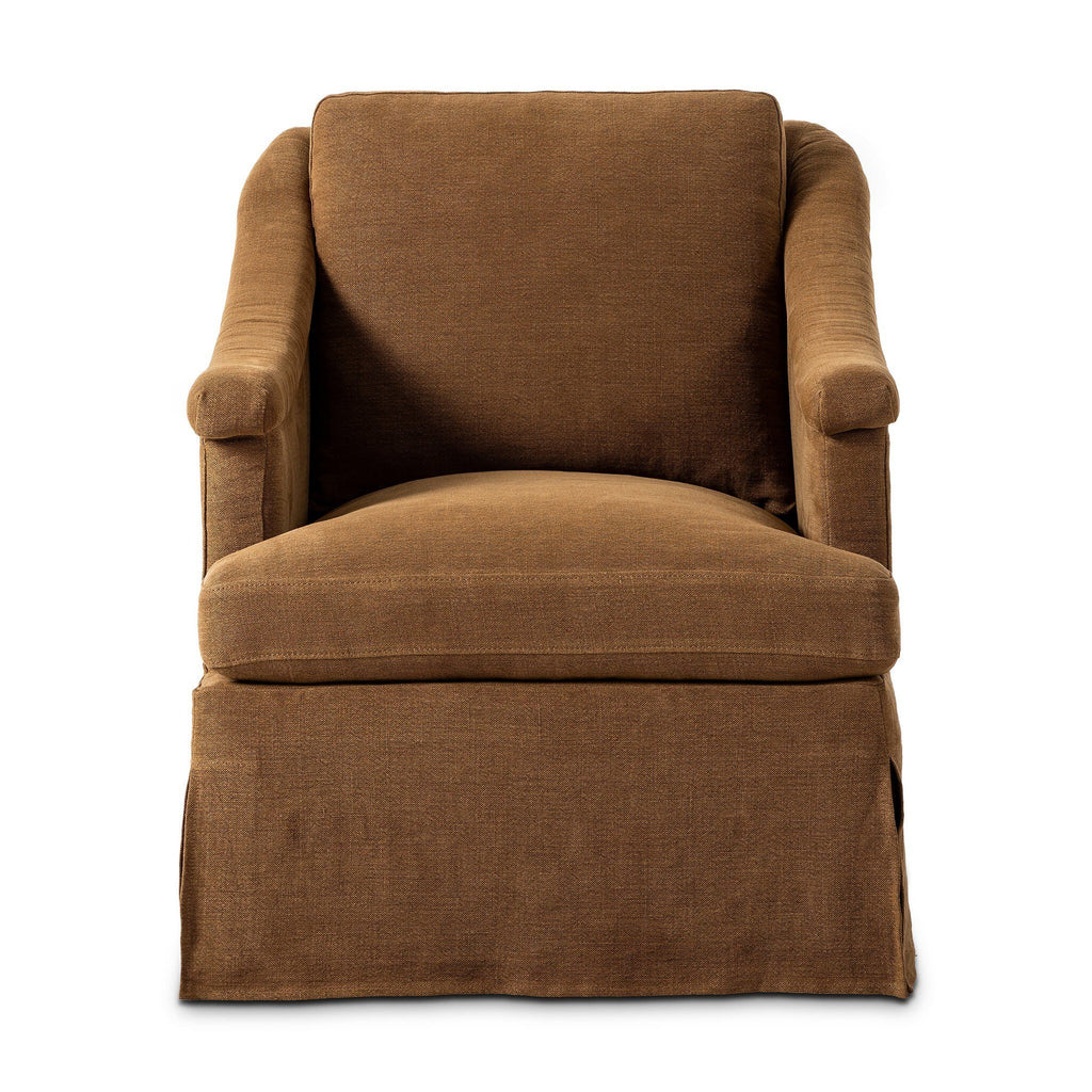 Joplin Swivel Chair in Broadway Gilt