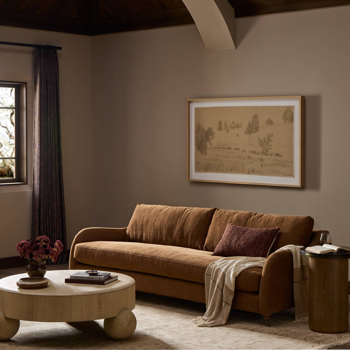 Amber Lewis x Four Hands Lynne Sofa Laughlin Ochre