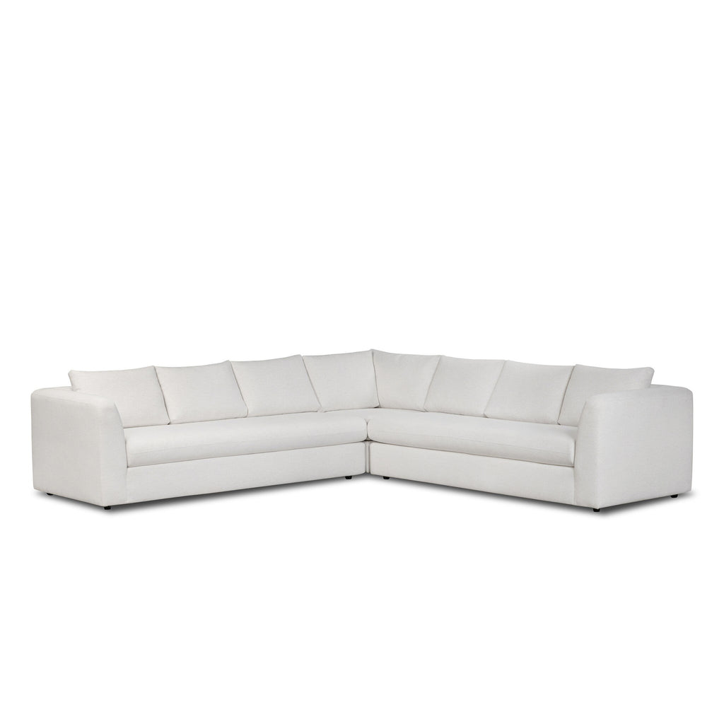 Anissa 3-Piece Corner Sectional in Crypton Nomad Snow