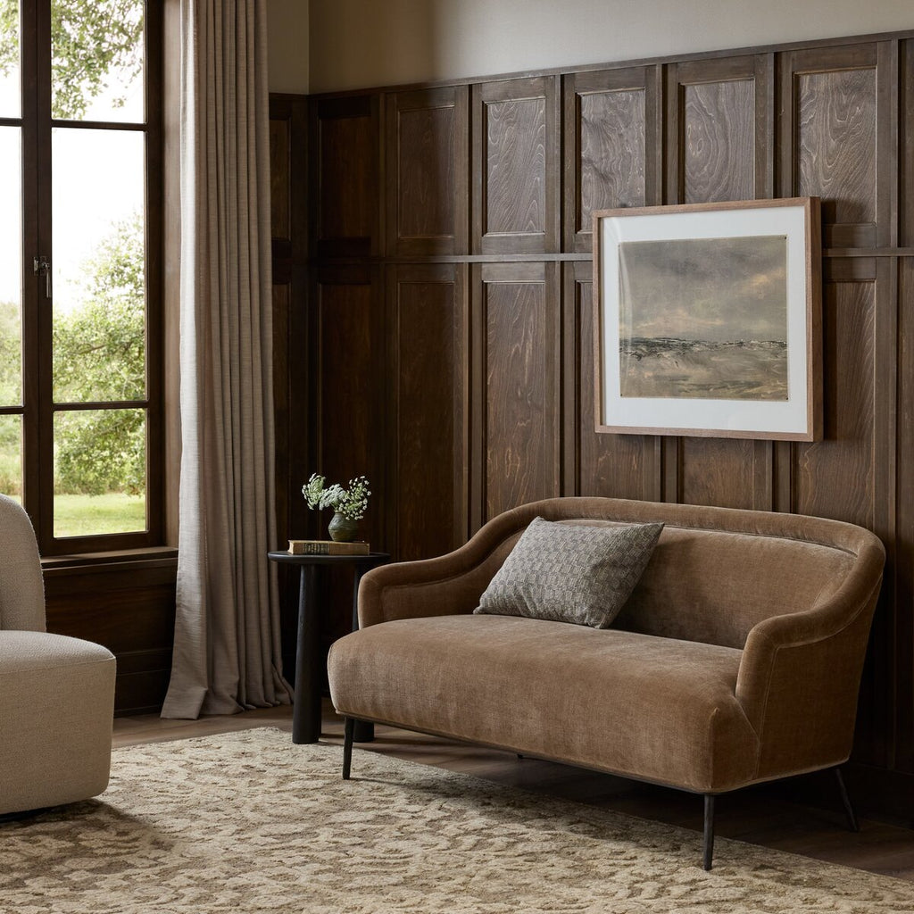 Noel Loveseat Sofa in Altair Mushroom