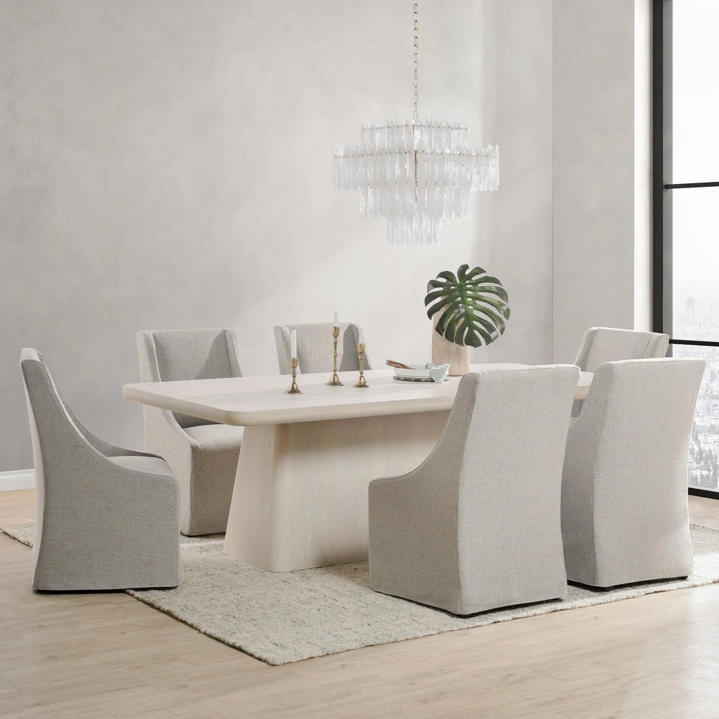 Orlando Dining Table - Milk White