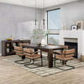 Troy Dining Table - Suede Brown