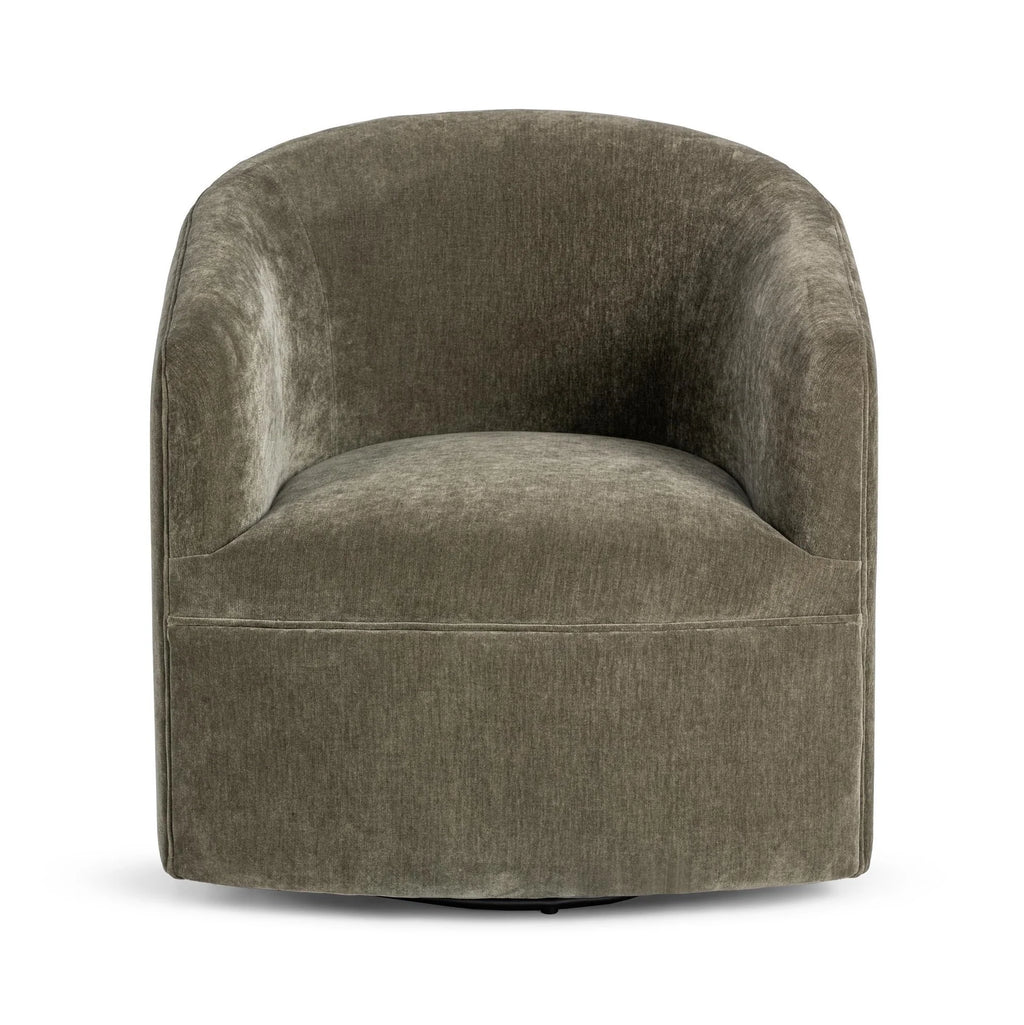 Valencia Swivel Accent Chair - Olive Moss