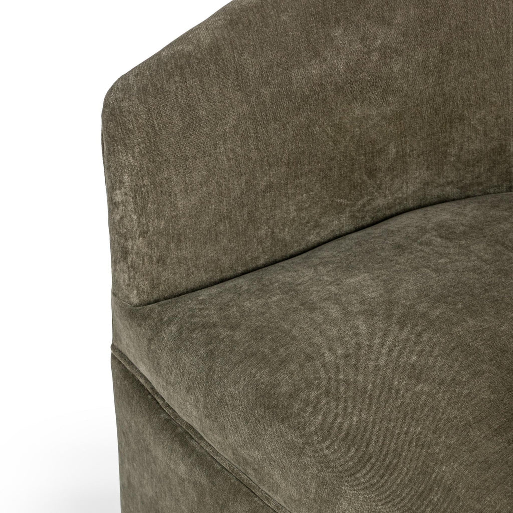 Valencia Swivel Accent Chair - Olive Moss