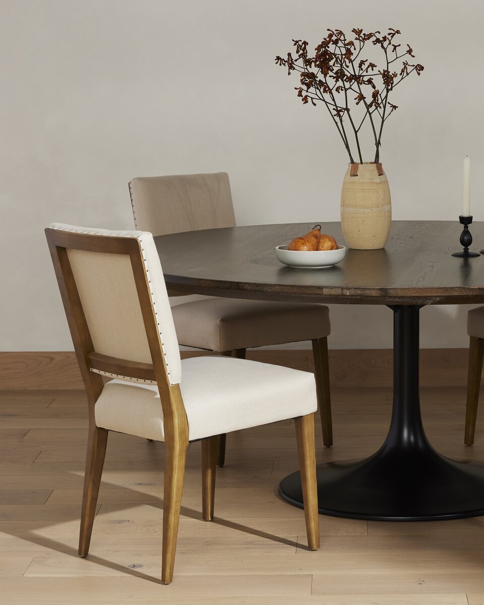 Kurt Dining Chair in Dark Linen