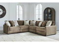 Camellia-Court Coffee 5-Piece Sectional