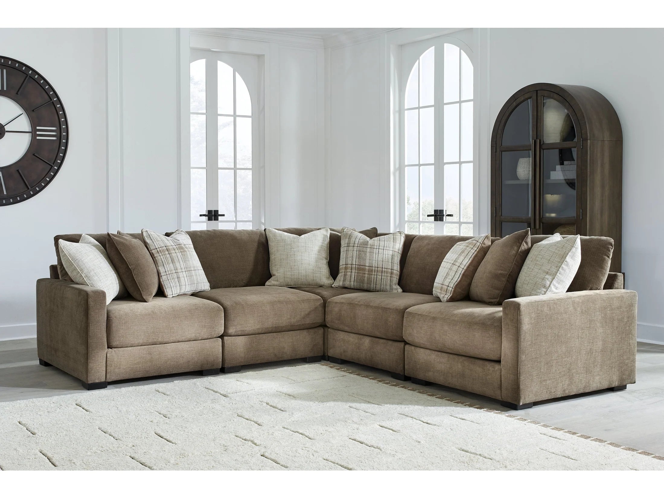 Camellia-Court Coffee 5-Piece Sectional