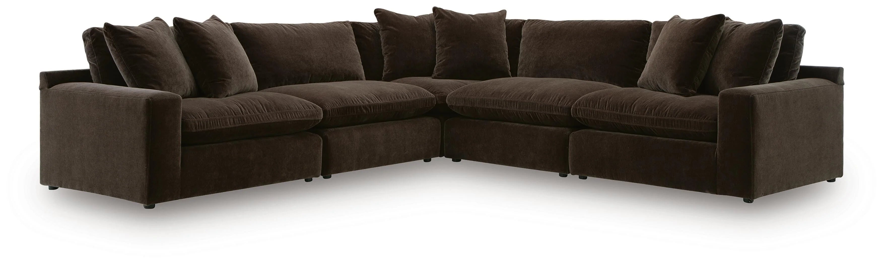Maxton Heights Bittersweet 5-Piece Sectional