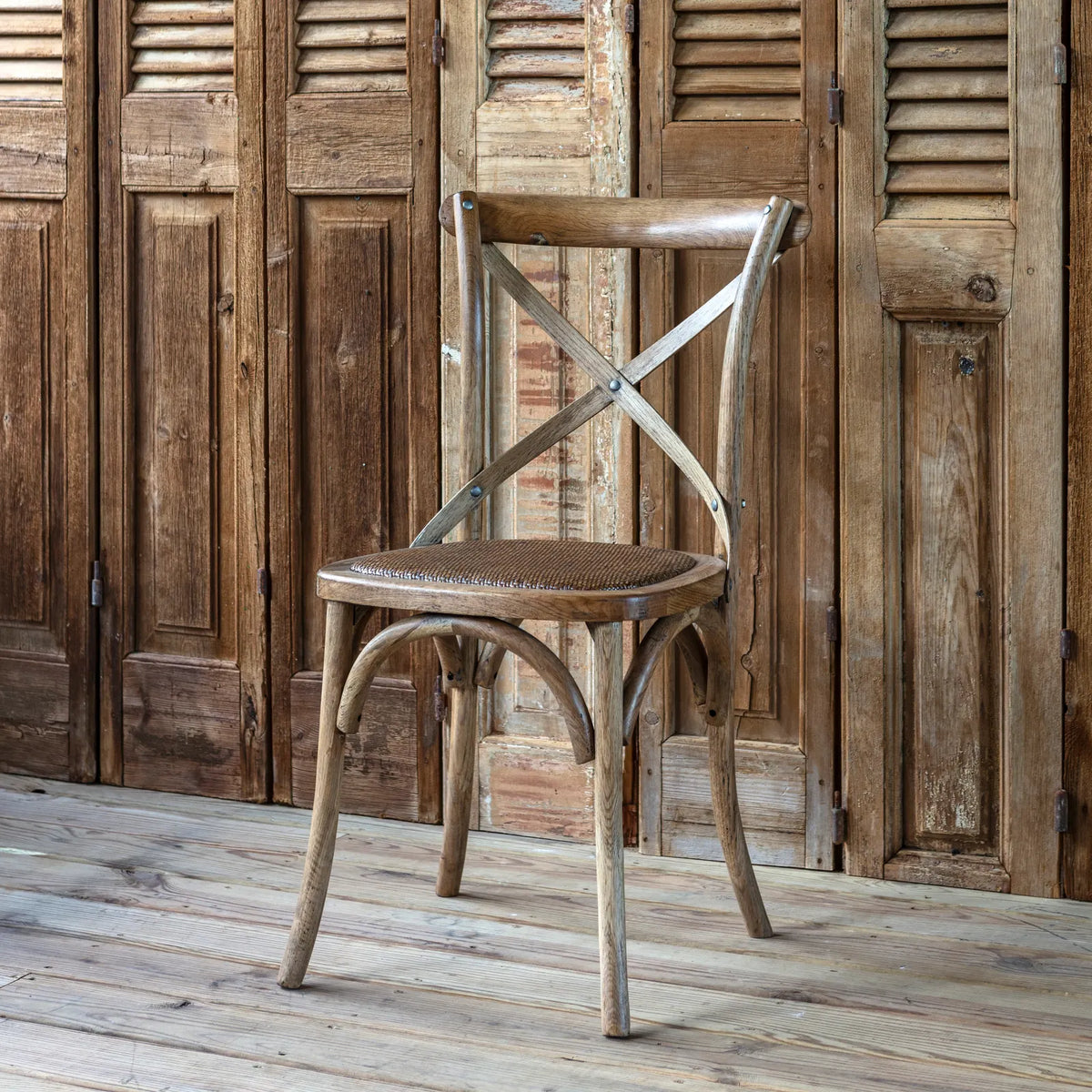 Porch View Cross Back Dining Chair